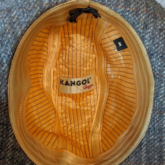 VTG Kangol Wool Irish Walking Hat Fedora Herringbone Print EUC SZ M Grandpa Hat - Picture 5 of 6